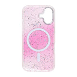 iPhone 17 Deksel Glitter Diamond MagSafe Rosa