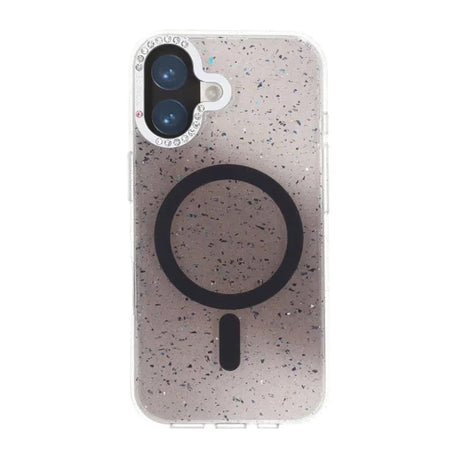 iPhone 17 Deksel Glitter Diamond MagSafe Svart