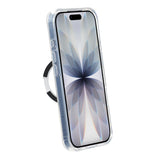 iPhone 17 Deksel med glitter og stativ, MagSafe, Hvit
