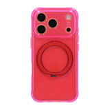 iPhone 17 Pro Max/iPhone 18 Pro Max Deksel Glitter Stativ MagSafe Rød