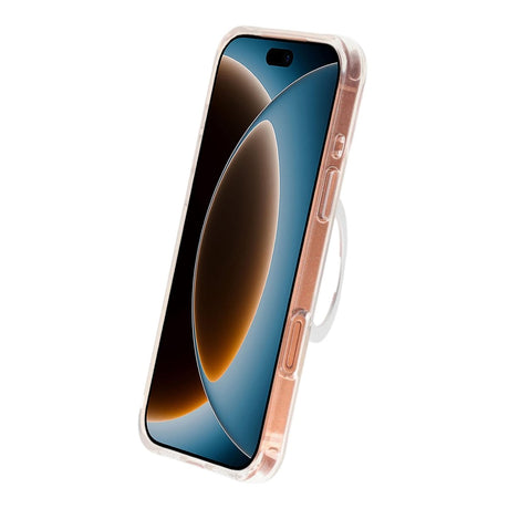 iPhone 17 Pro Max/iPhone 18 Pro Max Deksel Glitter Stativ MagSafe Hvit