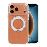 iPhone 17 Pro/iPhone 18 Pro Deksel Glitter Stativ MagSafe Hvit