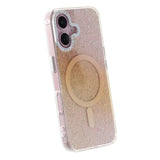 iPhone 16 Deksel Glitter Diamond MagSafe Gull