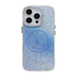 iPhone 16 Pro Max Deksel Glitter Diamond MagSafe Blå