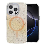 iPhone 16 Pro Max Deksel Glitter Diamond MagSafe Gull
