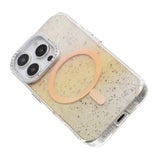 iPhone 16 Pro Max Deksel Glitter Diamond MagSafe Gull