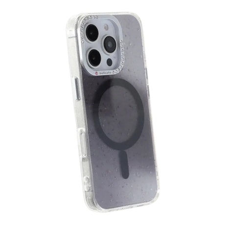 iPhone 16 Pro Deksel Glitter Diamond MagSafe Svart