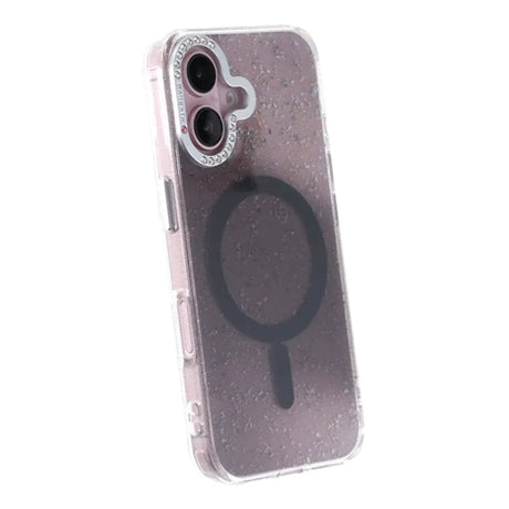 iPhone 16 Deksel Glitter Diamond MagSafe Svart