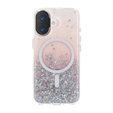 iPhone 17 Deksel Glitter Stjerner MagSafe Lilla
