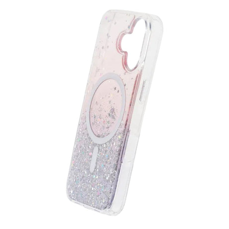iPhone 17 Deksel Glitter Stjerner MagSafe Lilla