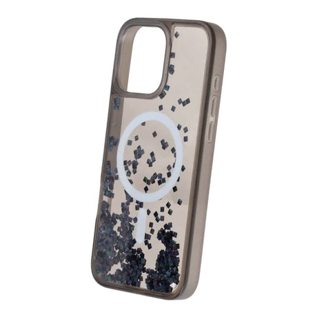 iPhone 16 Pro-deksel Diamond Quicksand MagSafe Svart