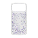 iPhone 17 Pro Max-deksel Diamond Quicksand MagSafe Hvit
