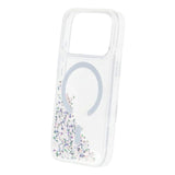 iPhone 17 Pro Max-deksel Diamond Quicksand MagSafe Hvit