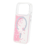 iPhone 17 Pro-deksel Diamond Quicksand MagSafe Rosa