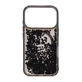 iPhone 17 Pro-deksel Diamond Quicksand MagSafe Svart