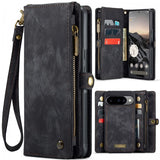 CaseMe Google Pixel 10/Pixel 10 Pro Etui 008 Series Avtakbart Deksel Svart