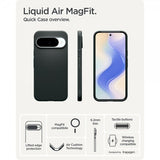 Spigen Google Pixel 10/Pixel 10 Pro Deksel Liquid Air MagFit Abyss Green