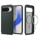 Spigen Google Pixel 10/Pixel 10 Pro Deksel Liquid Air MagFit Abyss Green