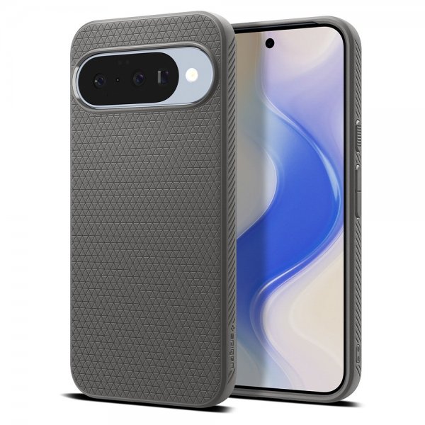 Spigen Google Pixel 10/Pixel 10 Pro Deksel Liquid Air MagFit Marble Gray