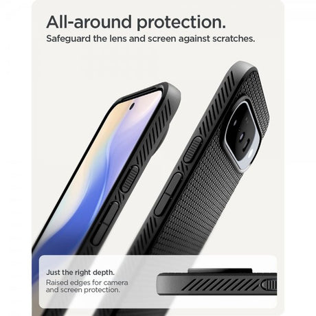 Spigen Google Pixel 10/Pixel 10 Pro Deksel Liquid Air Matte Black