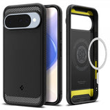 Spigen Google Pixel 10/Pixel 10 Pro Deksel Rugged Armor MagFit Matte Black