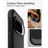Spigen Google Pixel 10/Pixel 10 Pro Deksel Rugged Armor MagFit Matte Black