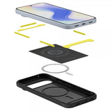 Spigen Google Pixel 10/Pixel 10 Pro Deksel Rugged Armor MagFit Matte Black