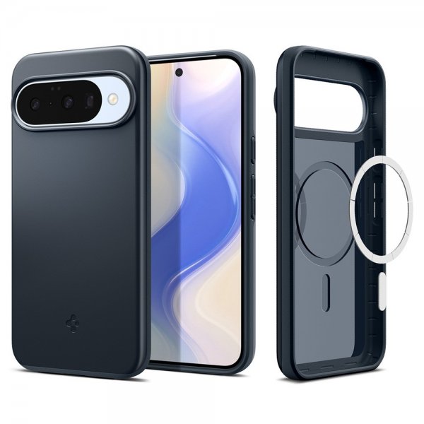 Spigen Google Pixel 10/Pixel 10 Pro Deksel Thin Fit MagFit Metal Slate