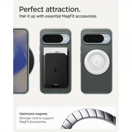 Spigen Google Pixel 10/Pixel 10 Pro Deksel Thin Fit MagFit Sage Green