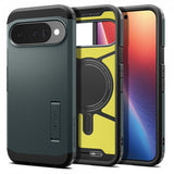 Spigen Google Pixel 10/Pixel 10 Pro Deksel Tough Armor MagFit Abyss Green