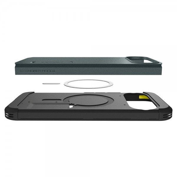 Spigen Google Pixel 10/Pixel 10 Pro Deksel Tough Armor MagFit Abyss Green