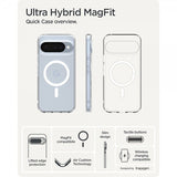 Spigen Google Pixel 10/Pixel 10 Pro Deksel Ultra Hybrid MagFit Clear White