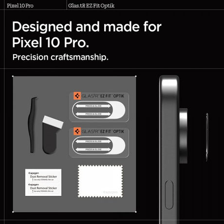 Spigen Google Pixel 10 Pro Kamerabeskytter Glas.tR EZ Fit Optik 2-pakning