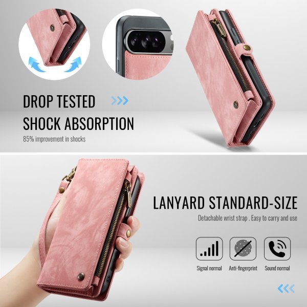 CaseMe Google Pixel 10 Pro XL Etui 008 Series Avtakbart Deksel Rosa