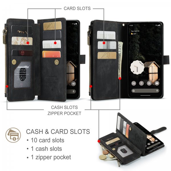 CaseMe Google Pixel 10 Pro XL Etui C30 Series Svart