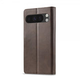 Lc.Imeeke Google Pixel 10 Pro XL Etui med Kortlomme stativfunksjon Mørkebrun