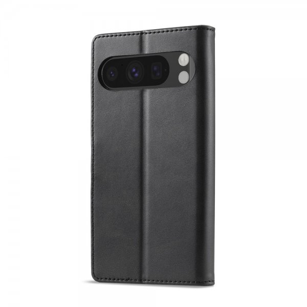 Lc.Imeeke Google Pixel 10 Pro XL Etui med Kortlomme stativfunksjon Svart