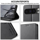 Lc.Imeeke Google Pixel 10 Pro XL Etui med Kortlomme stativfunksjon Svart