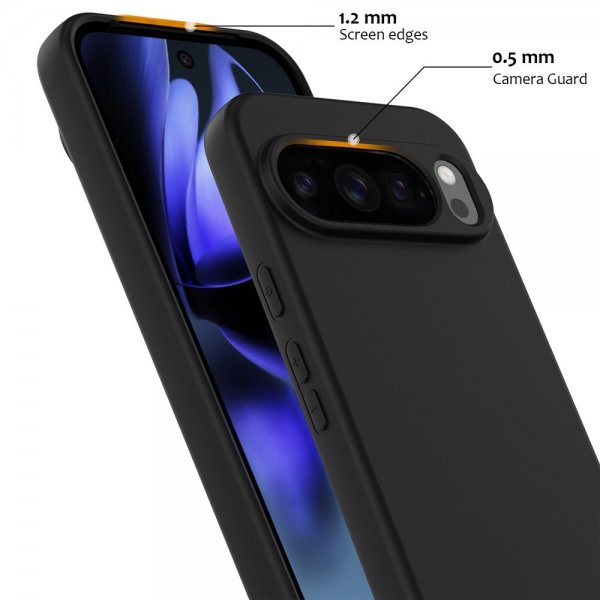 Google Pixel 10 Pro XL Deksel med Stropp Silikon MagSafe Svart