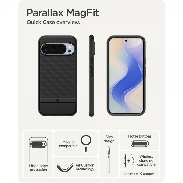 Spigen Google Pixel 10 Pro XL Deksel Parallax MagFit Matte Black