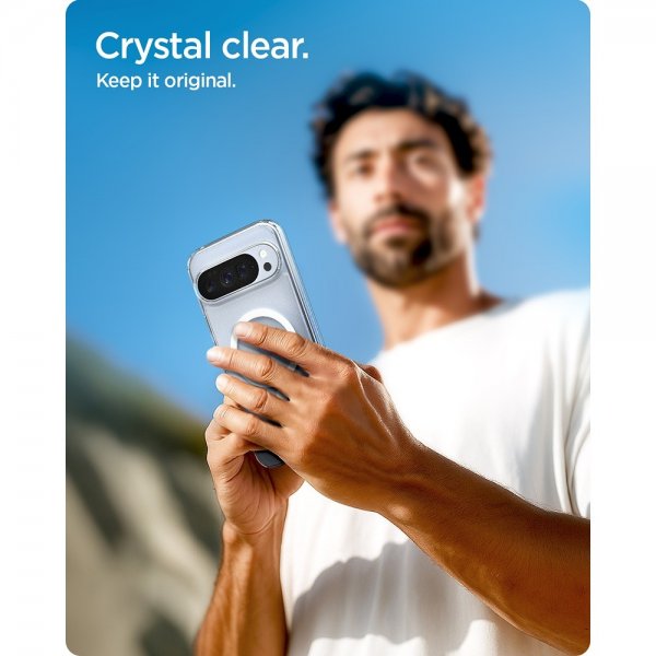 Spigen Google Pixel 10 Pro XL Deksel Ultra Hybrid MagFit Clear White