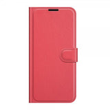 Google Pixel 6 Etui Litchi Rød