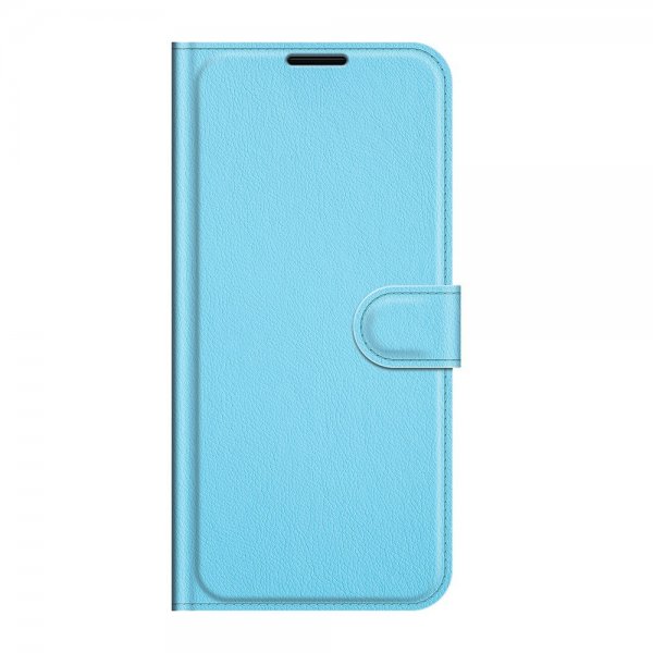 Google Pixel 6 Pro Etui Litchi Blå