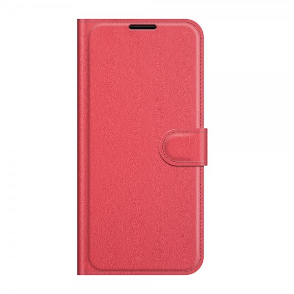 Google Pixel 6 Pro Etui Litchi Rød