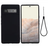 Google Pixel 6 Pro Deksel med Stropp Silikon Svart