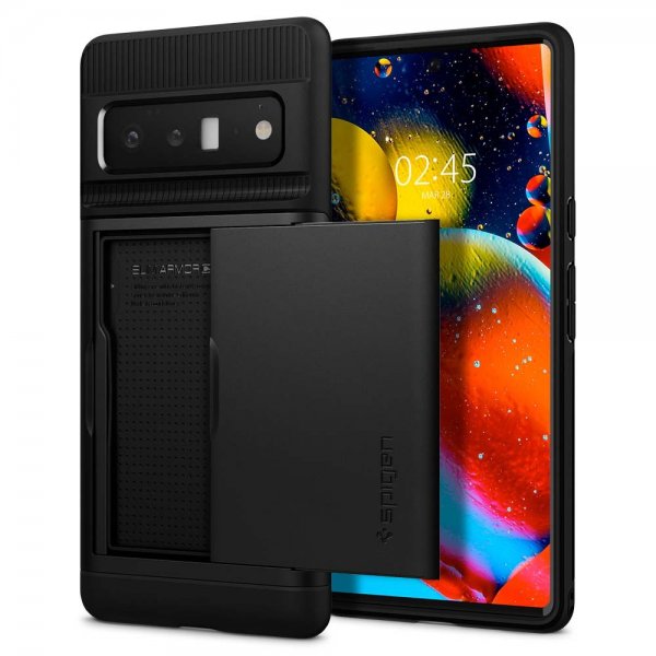 Spigen Google Pixel 6 Pro Deksel Slim Armor CS Svart