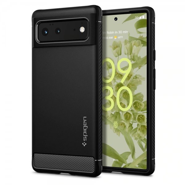 Spigen Google Pixel 6 Deksel Rugged Armor Matte Black