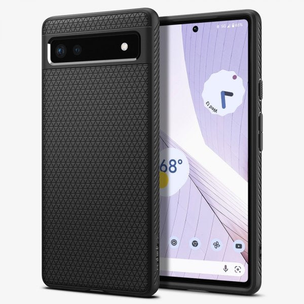 Spigen Google Pixel 6a Deksel Liquid Air Matte Black