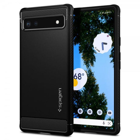 Spigen Google Pixel 6a Deksel Rugged Armor Matte Black