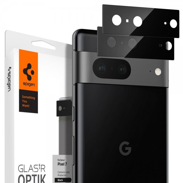 Spigen Google Pixel 7 Kamerabeskytter Glas.tR EZ Fit Optik 2-pakning
